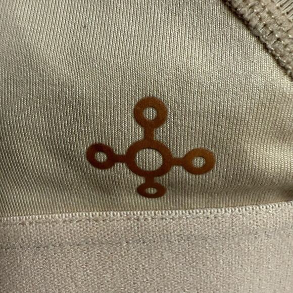 Tommie Copper Women's Shoulder Support Compression Bra Front Zipper 2XL Nude - Picture 4 of 9